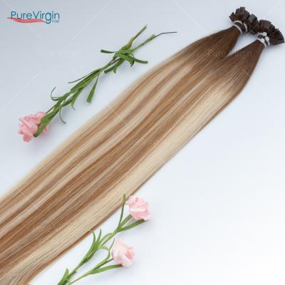 China PureVirgin Hair Extensions 100g Straight Cuticle Tip European Virgin Hair Straight Tip Hair Remy Hair Tip Hair Extensions Plug for sale