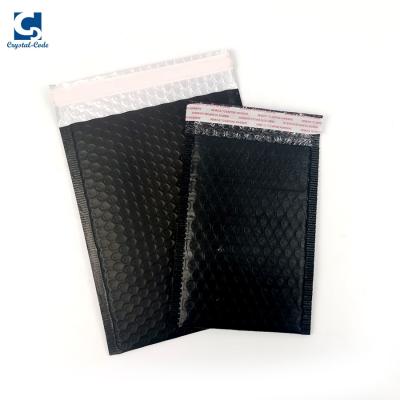 China Gift & Craft Black 5x8.6 Inch , 130x220mm Poly Tote Bags Bubble Mailing Mailers for sale