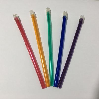 China Factory price plastic dental supply disposable plastic colorful saliva ejector for sale