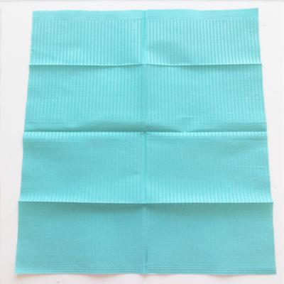 China Mixing paper*2 + PE Film*1 Care Health Supplement Medical Disposable Dental Bib Without Bond, Colorful Patient Bib for sale