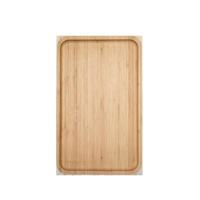 China Original Sustainable Wood Fiber Bamboo Acacia Large Vegetable Primitive With Grooves Peel Non-stick Square Pizza Board for sale