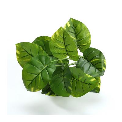 China Eco-Friendly Made In China Artificial Plants Potted Decorative Plant Leaves 12 - Plum Leaf Green Leaves for sale