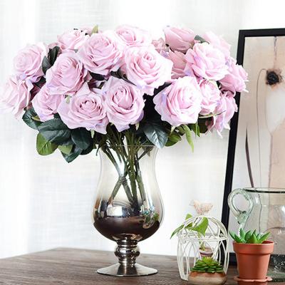 China Natural Touch Factory Wholesale Flower Decorations Row Artificial Flowers Wedding Decor For Home Decor With Pot for sale