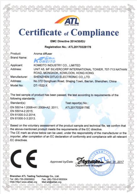 CE - Shenzhen Dituo Electronic Co., Ltd.