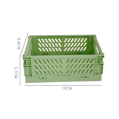 China Amazon Multifunctional Hot Selling Plastic Folding Storage Box Basket Folding Home Storage Supplies Service for sale