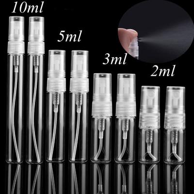 China Other Dropshipping Black Perfume Atomizer Mini Sample Test Tube Black Glass Spray Bottle for sale