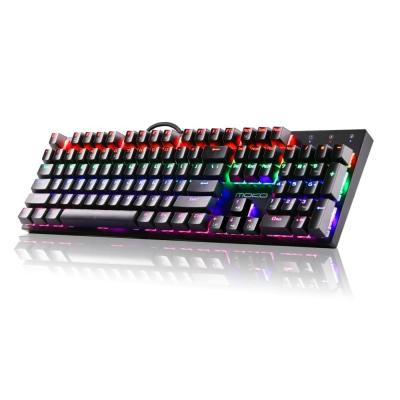 China Colorful Backlits & Fabulous effect. MoKo 9 Colors Preset LED Backlit USB Wired Mechanical Gaming Keyboard For PC/Laptop/Computer for sale