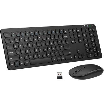 China RELIABLE 2.4G USB CONNECTION MoKo Keyboard and Mouse Combo Ultra-thin Universal Rechargeable Normal Keyboard, 2.4G Wireless and Mouse Set with USB Receiver for sale