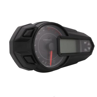 China Motorcycle Parts Motorbike Tachometer New Universal Sensor 12000RPM Backlight Odometer Tachometer LED for sale