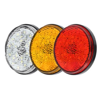 China Univeral 24LED Cargo Truck Tail Light Locomotive LED Reflector For Motorcycle Off-Road Vehicle for sale