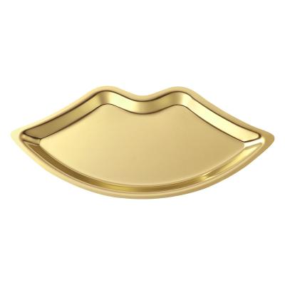 China INS Style Stainless Steel Lip Ring Jewelry Display Serving Tray Tray for sale