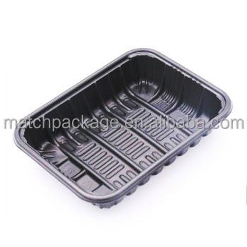 China Recyclable Black White Disposable Plastic Food Tray For Cheap - Buy Black White Disposable Plastic Food Tray For Cheap for sale