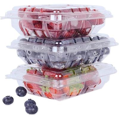 China Recyclable Recycled Clear Plastic Food Containers With Lid for sale