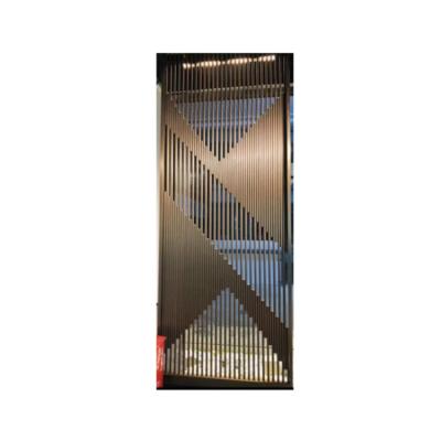 China PVD Plating Factory Room Divider Laser Cut Panel Color 304 Stainless Steel Separation Titanium Gold Screen for sale