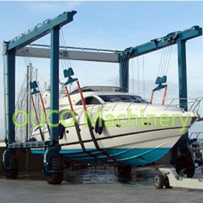 China Other 70t Yacht Boat Travel Lift Crane Yacht Gantry Crane Used For Repairing Yacht for sale