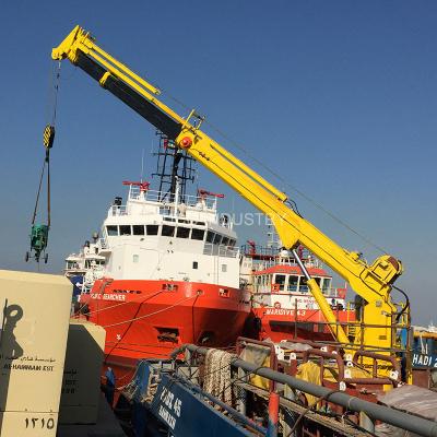 China Others 1t 30m Exceed Marine Deck Crane Hydraulic Telescopic Boat for sale