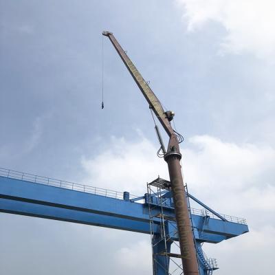 China Another 1.3 tons at the 9.1 meter Marine Crane stiff boom with the luffing cylinder for port lifting for sale