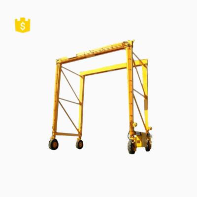 China Electric Rail Mounted Gantry Crane OUCO Lifting Left Gantry Crane Supplier for sale