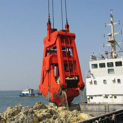 China Port Hydraulic Bulk Cargo Unloader Grab Dredging Bucket for sale