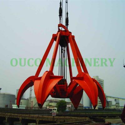 China Garment Shops Mechanical Four Wire Rope Grab Bucket for sale