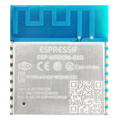 China SPI Good Performance ESP8266 ESP-WROOM-02D(2MB) Flash Micro Serial Development Board WiFi Module 18*20*3.2mm for sale