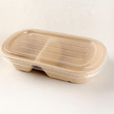 China Home.Restaurant.Bar.Hotel.Wedding 1000Ml 100% Biodegradable Takeaway Box Sugar Cane Box Disposable Fast Food Container For Packing for sale