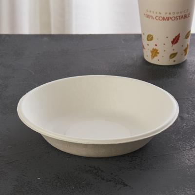 China Sugarcane Biodegradable Bagasse Bowl Food Container Disposable Takeout Salad Bowl With Lid for sale