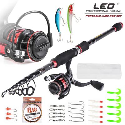 China Multifunctional Carbon Shrink Fishing Rod 4 Piece Set Fishing Rod and Reel Combo with Reel for sale