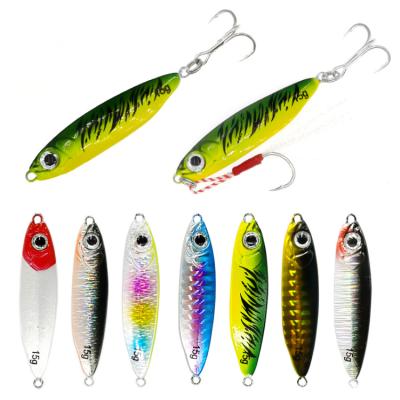 China 10/15/20/30g High Quality Exquisite Alloy Metal Lead Jig Fishing Baits Building Artificial Lures With Metal-16 Hook for sale