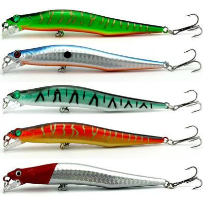 China Good Quality ABS Fishing Lures 5 Color 11.3cm 6# High Carbon Fishing Tackle 11g Z Minnow Bait Hook for sale