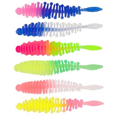 China Carp Soft Bait Silicone Wobblers 1.2g 5.5CM Artificial Bait Fish Baits Fishing Lures Soft-32 for sale