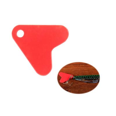 China PE DIY lure sequin with red heart piece iron piece props fishing props wholesale for sale