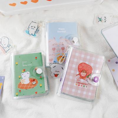 China Mini Cute Mini Pocket Size Children Students Binder PVC Coating Notebook Girls Diary Notebook for sale