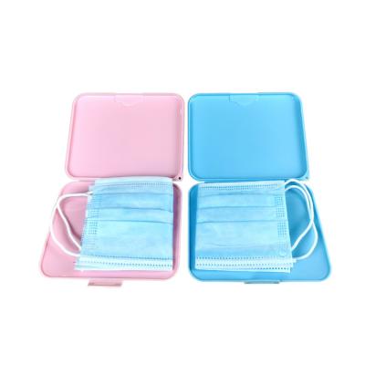 China Hot Sale Sustainable Eco Friendly Colorful Reusable Anti Bacterial PP Folding Facemask Container Storage Racks for sale