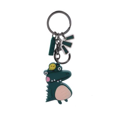 China Promotion Gift Fashion 3D Cartoon Dinosaur Car Bag Female Pendant Accessories Key Chain Key Chain for sale