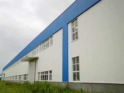 China Wide Span Pre Engineered Building Anti rust Pre Fab Steel Buildings for sale