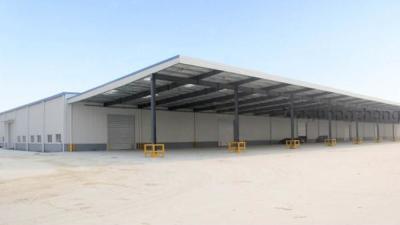 China Portal ligero marco de estructura de acero Taller con varios span en venta