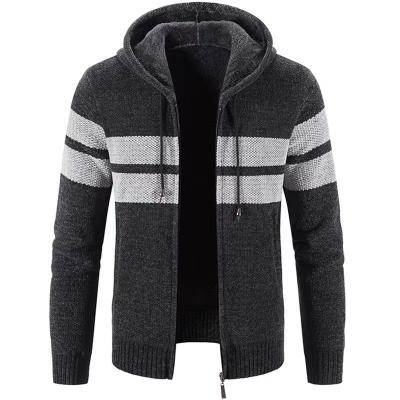 China HOT selling Anti-wrinkle normal running high quality sleeveless casual stripe zipper cardigan coat suits men sweater for sale