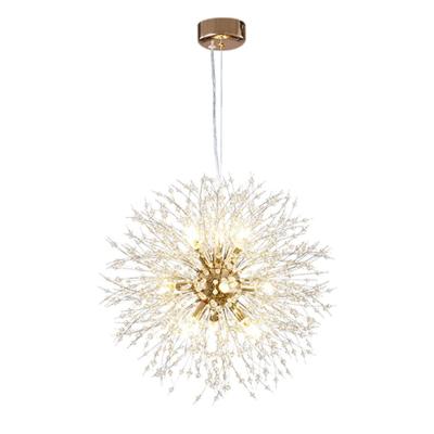 China Modern Modern Dandelion Sparkle Ball Restaurant Chandelier G9 LED Ceiling Light Lamp Decoration for sale