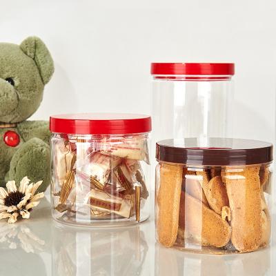 China Wholesale PET wide jar food grade food factory mouth plastic jar for candy and body butter food ice cream jar for sale