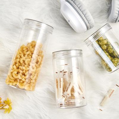 China 100% Food Safe 1280ML Food Storage Jar with Screw Lid for Cashews and Nernels Jar for Beans Peanut Butter Coffee Powder for sale