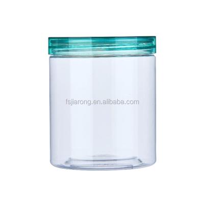 China Food Factory Manufacturing Customized Clear 350ML PET Plastic Jar For Moisture-proof Packaging And Food Storaging for sale