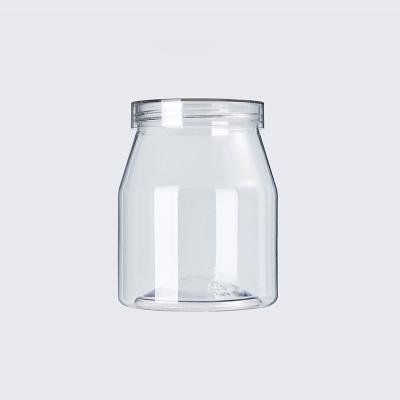 China High Transparent 680ML Plastic Food Jars With Screw Cap Lids Milk Powder Candy Jars Food PET Jars for sale