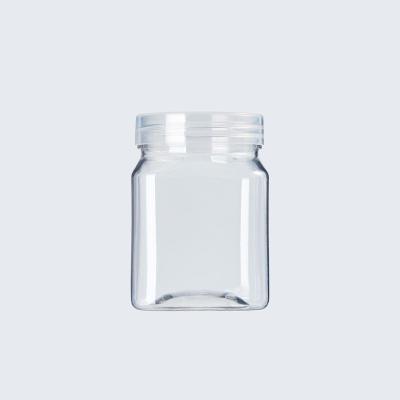 China Food Grade Clear Pet Plastic Food Jars With Special Shape for sale