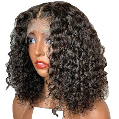 China Cos Wig L&N Lace Closure Hair Wig For Women Jerry Curly Short Bob Wigs 8-20inch Remy Hair Lace Frontal Wigs for sale