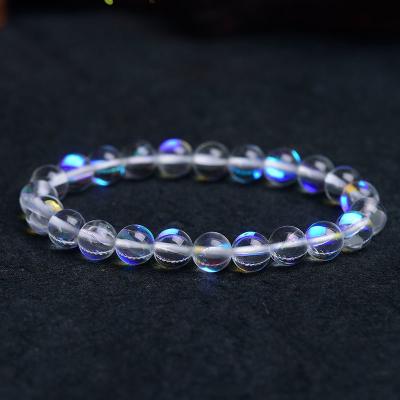 China Eco-Friendly Trade Assurance L&N Natural Stone Beads High Grade Glass Snap Bracelet 6/8/10/12MM for sale