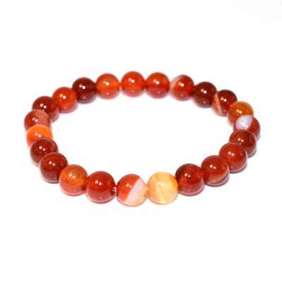 China Eco-friendly Trade Assurance L&N Natural Stone Beads High Grade 4/6/8/10/12MM Carnelian Bracelet for sale