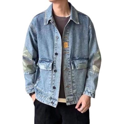 China 2021 fashion men's breathable jeans jackets tops long sleeve denim coat jacket for men's clothing for sale