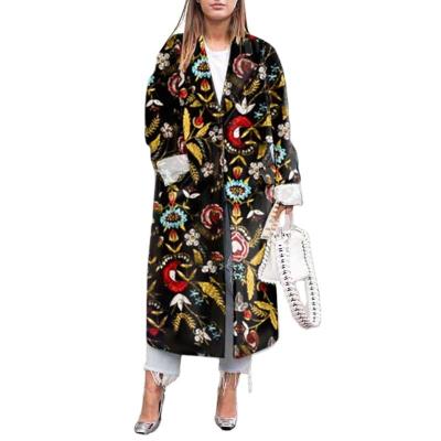 China 2021New European and American printing fashion long-sleeved casual coat anti-wrinkle for sale