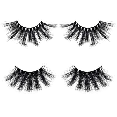 China 25mm 25mm Long Natural Mink Eyelashes Dramatic Lashes Faux Mink Lashes 8 PACK for sale